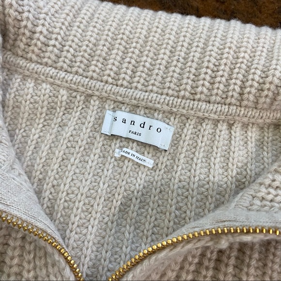 Sandro Paris Emmanuel Zip Up Jumper 